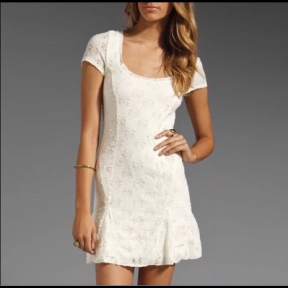 White Free People Mini Dress